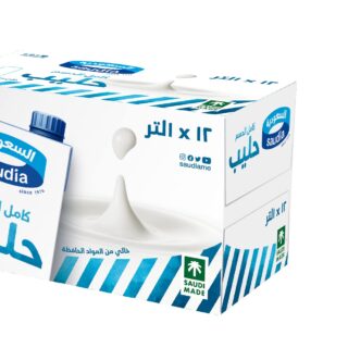 SAUDI MILK 12X 1 LTR  -   حليب سعودي 1X12ليتر