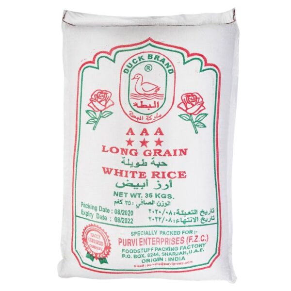 White Rice 35 kg AAA  -35Kg -BAG
